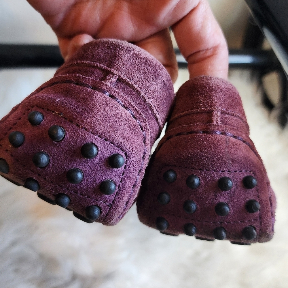 M. GEMI The Felize Suede Burgundy LEATHER MOCCASIN SZ 39.5 US 9.5 - Picture 7 of 11